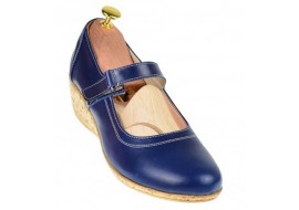 Oferta marimea 38 - Pantofi dama casual din piele naturala cu bareta MALTA - LP38BL